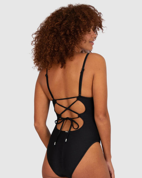 BAKU ROCOCCO PLUNGE LACE ONE PIECE M897RKK  BLACK