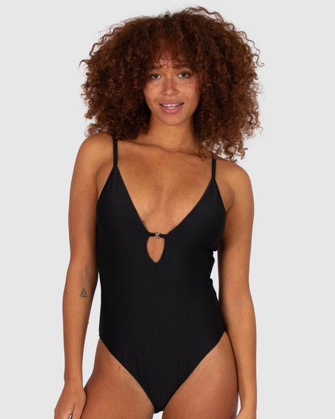 BAKU ROCOCCO PLUNGE LACE ONE PIECE M897RKK  BLACK