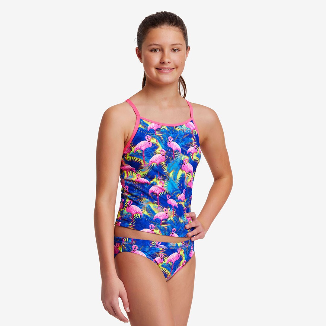 FUNKITA GIRLS SWIM STEADY TANKINI & BRIEF - MINGO MAGIC