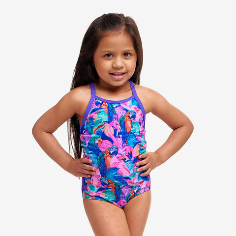 FUNKITA TODDLER GIRLS PRINTED 1PC - BIRDS GONE WILD