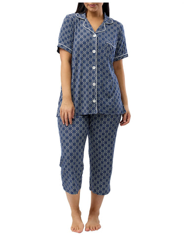 YUU BATIK REVERE PJ SET - Y250BK